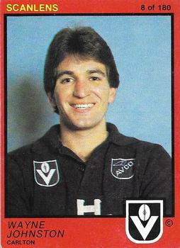 1982 Scanlens VFL #8 Wayne Johnston Front